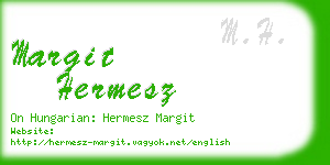 margit hermesz business card